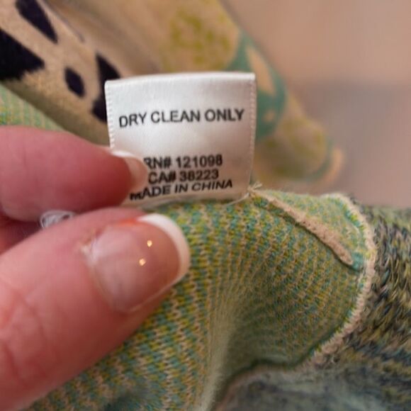 Gypsy05 Fringe Trim Multi Color Shawl Cardigan. Size XS. - Picture 7 of 14